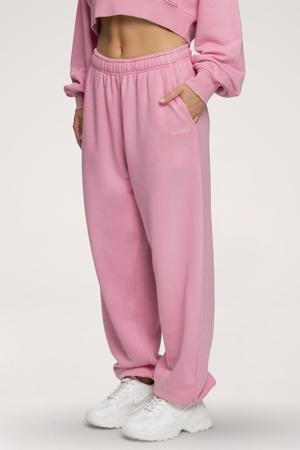 Trenirka s manžetom Easy light pink