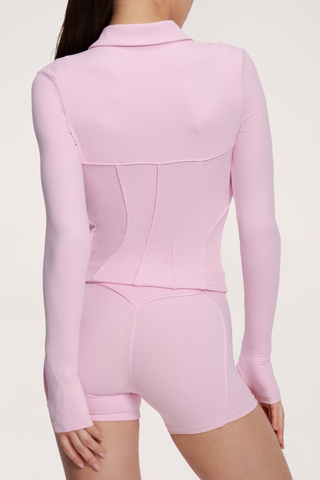 Zip majica pilates era pink