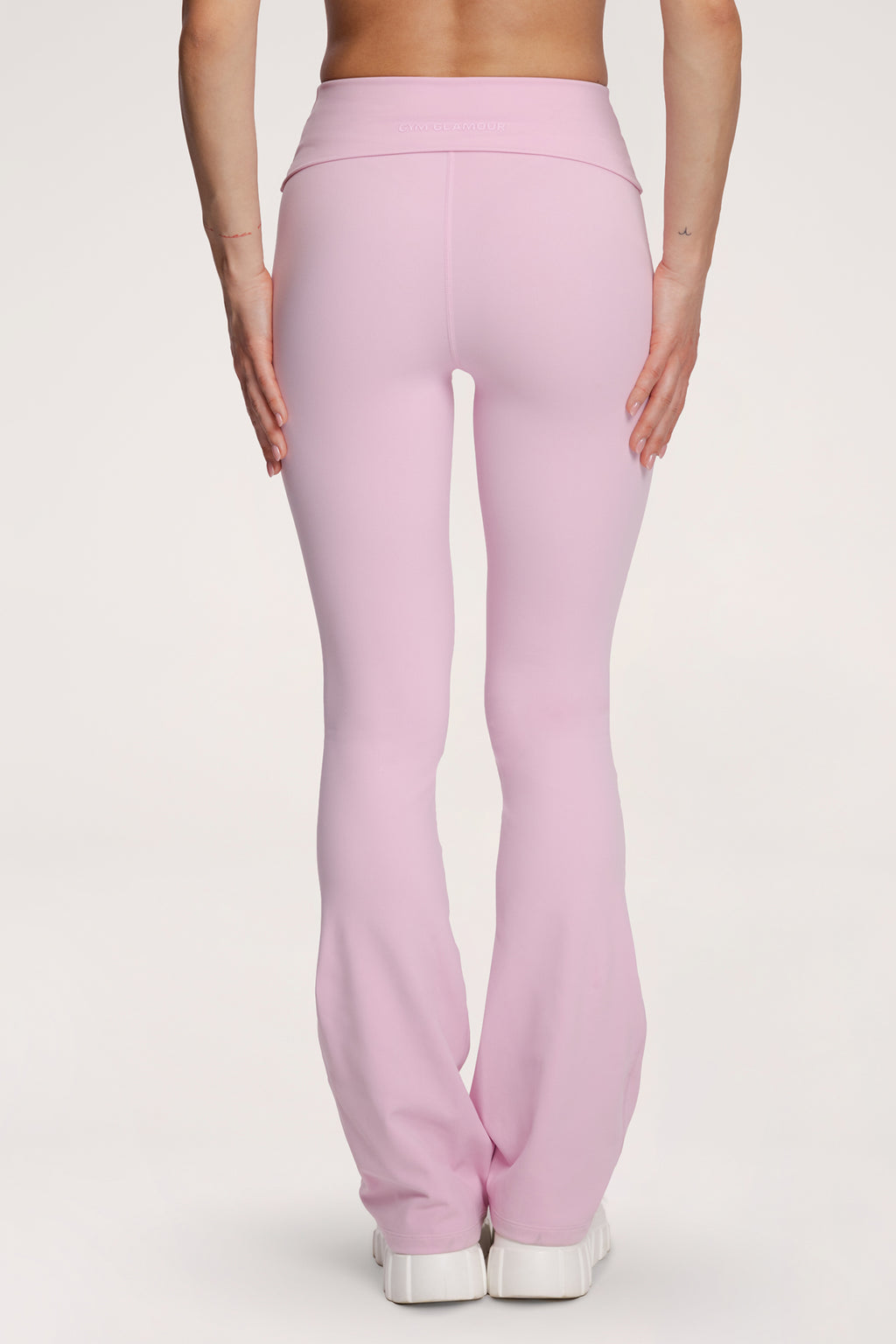 Zvonolike tajice pilates era pink