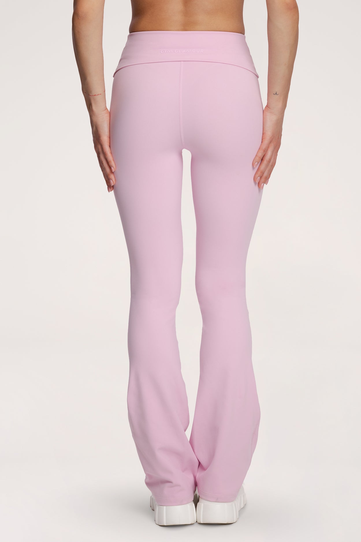 Zvonolike tajice pilates era pink