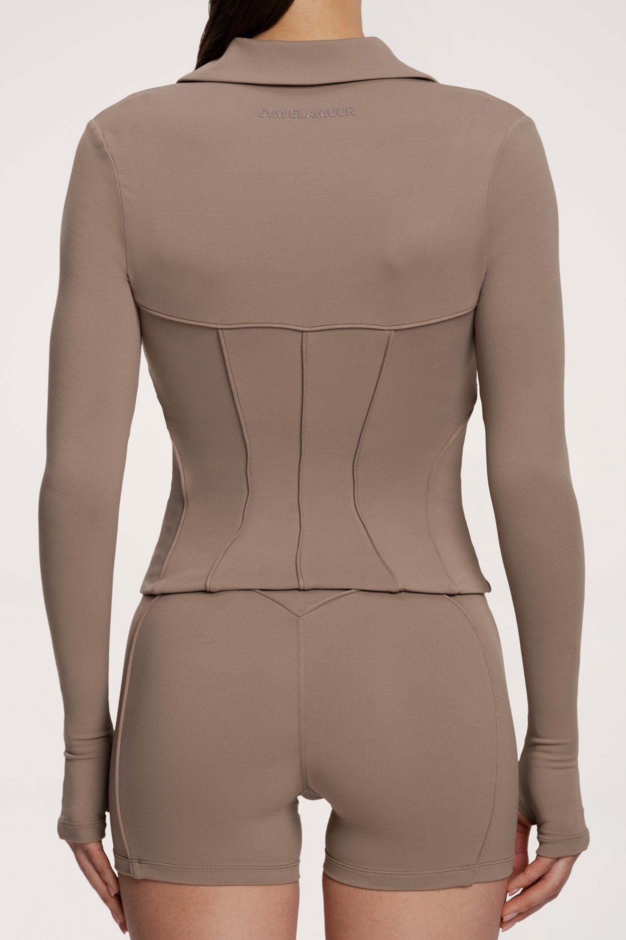 Zip majica pilates era warm beige