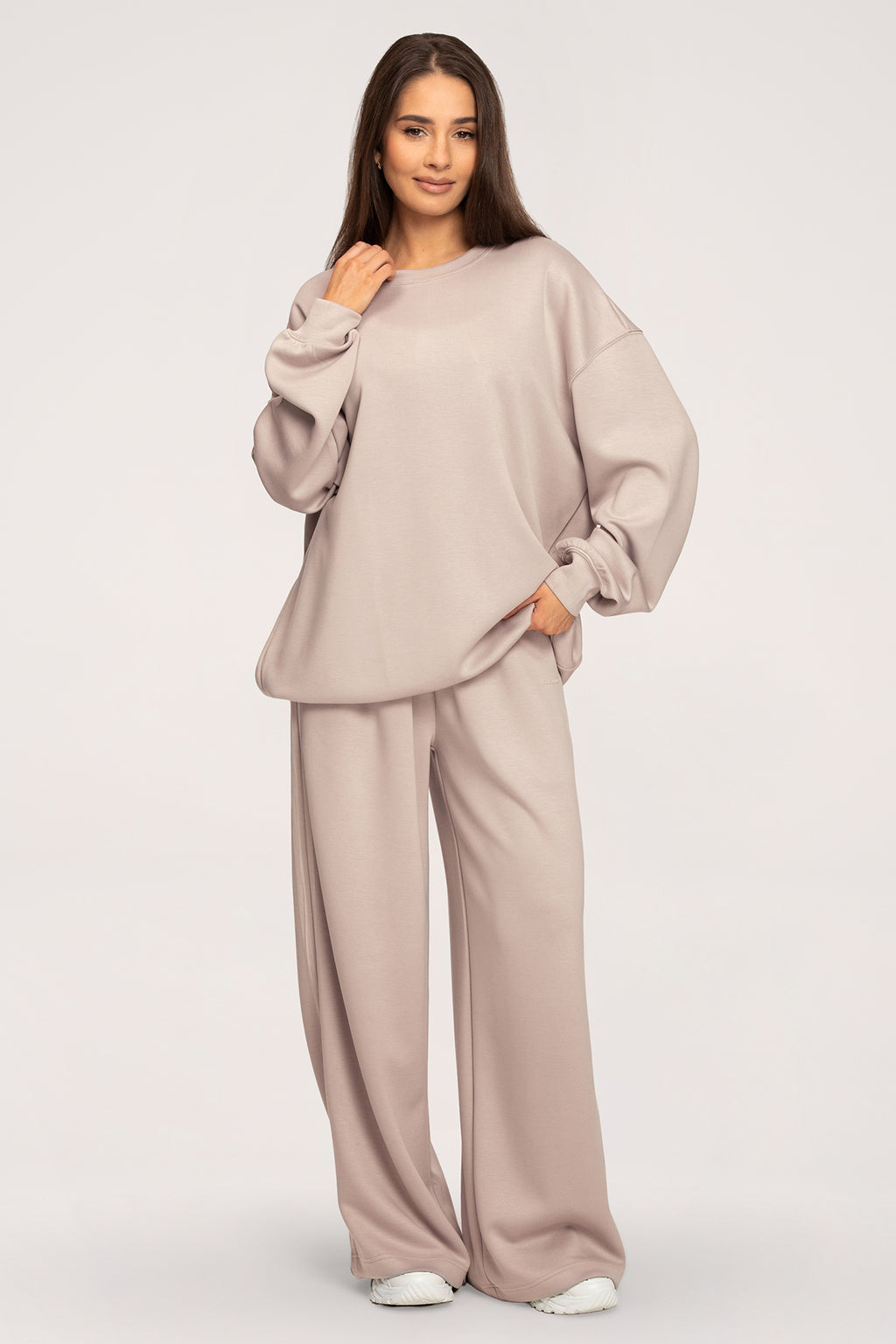 Hoodie oversize UN1FORM beige