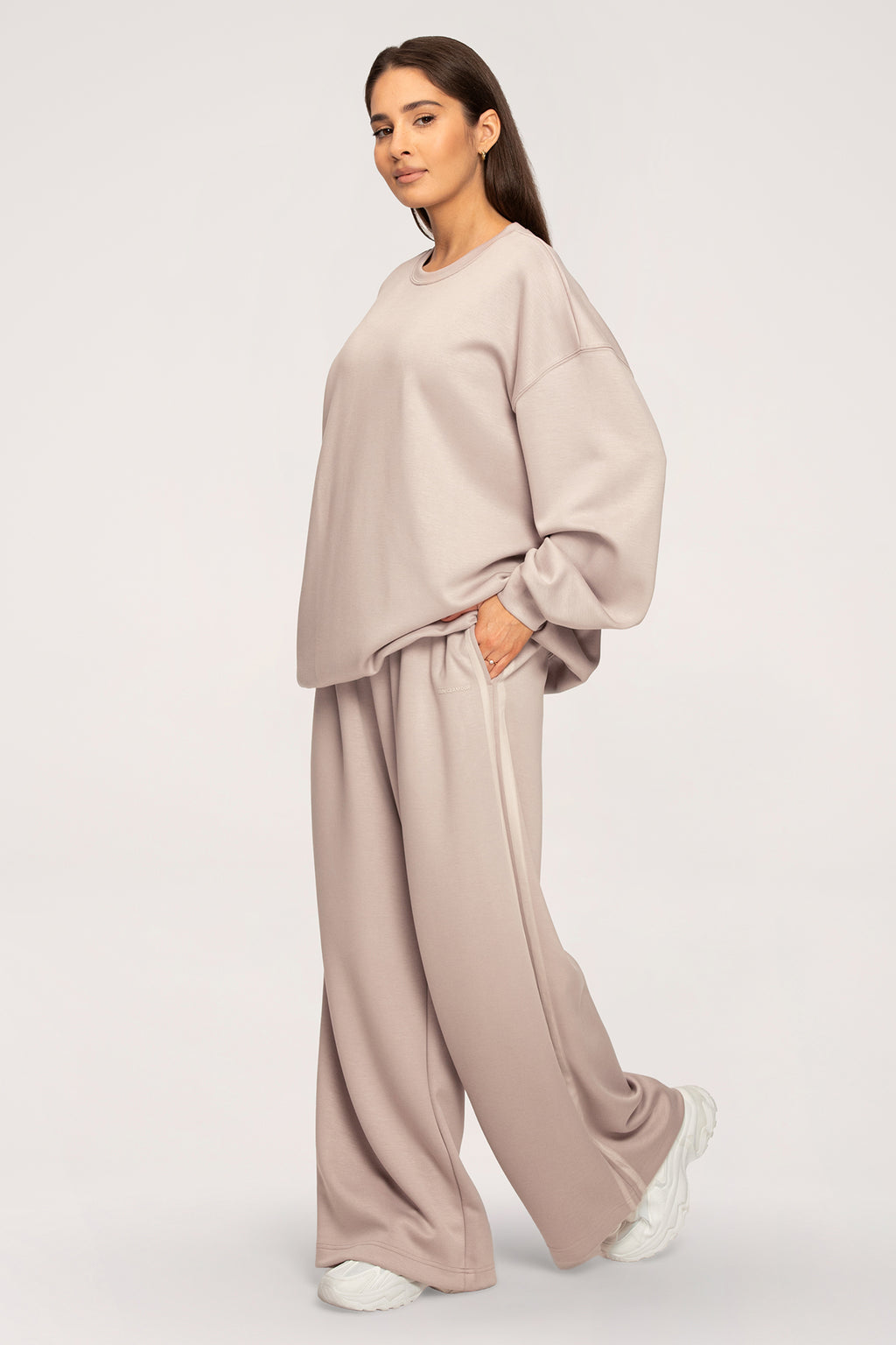 Hoodie oversize UN1FORM beige