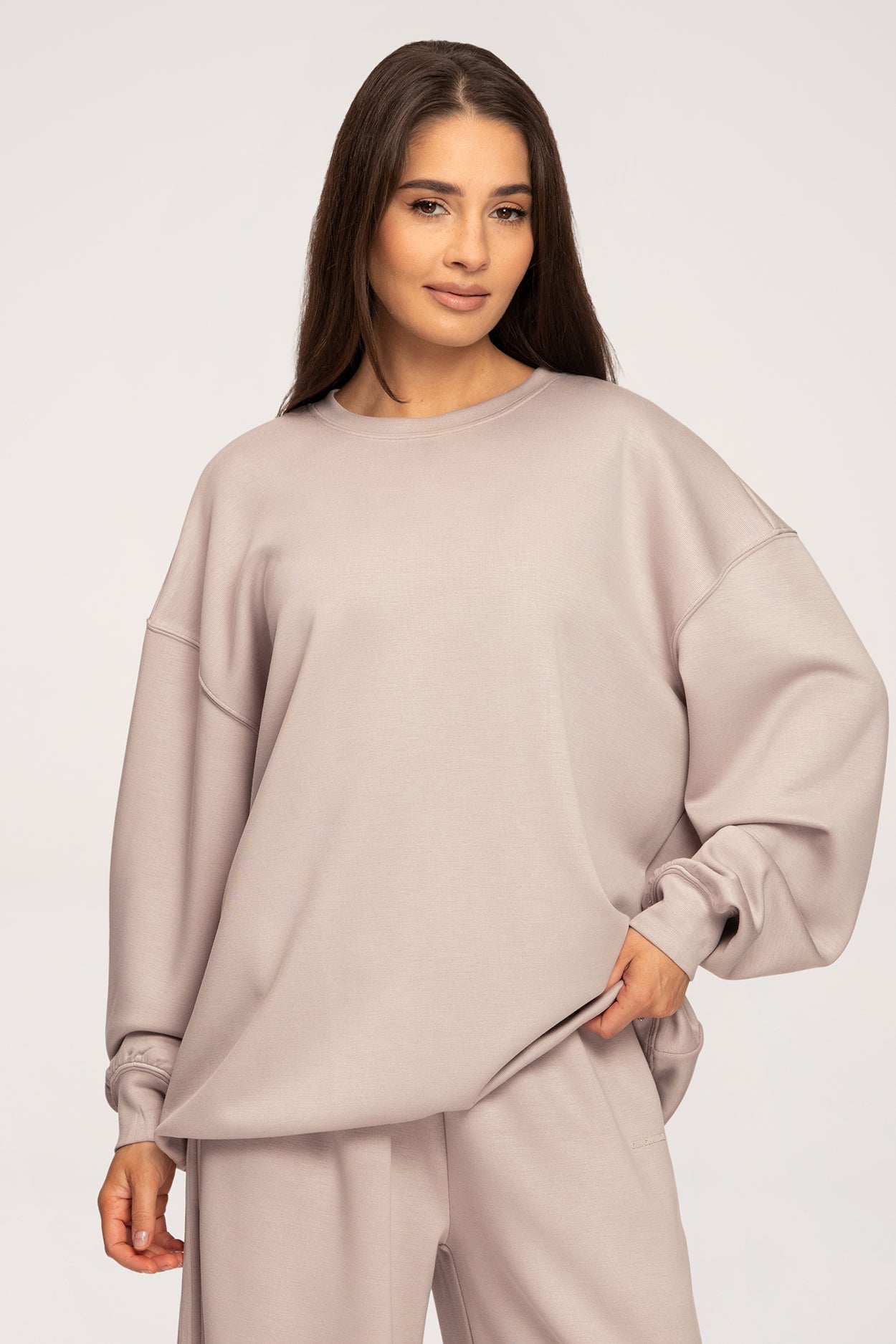 Hoodie oversize UN1FORM beige