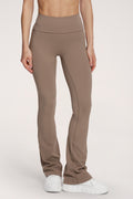 Zvonolike tajice pilates era warm beige
