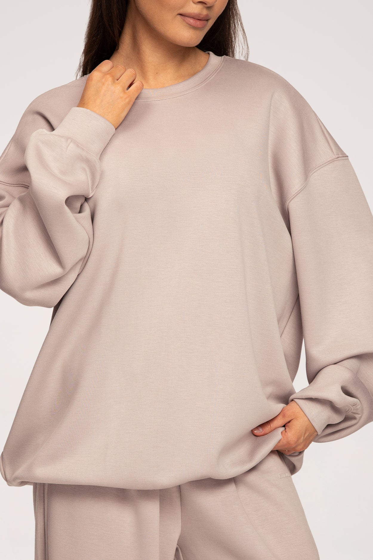 Hoodie oversize UN1FORM beige