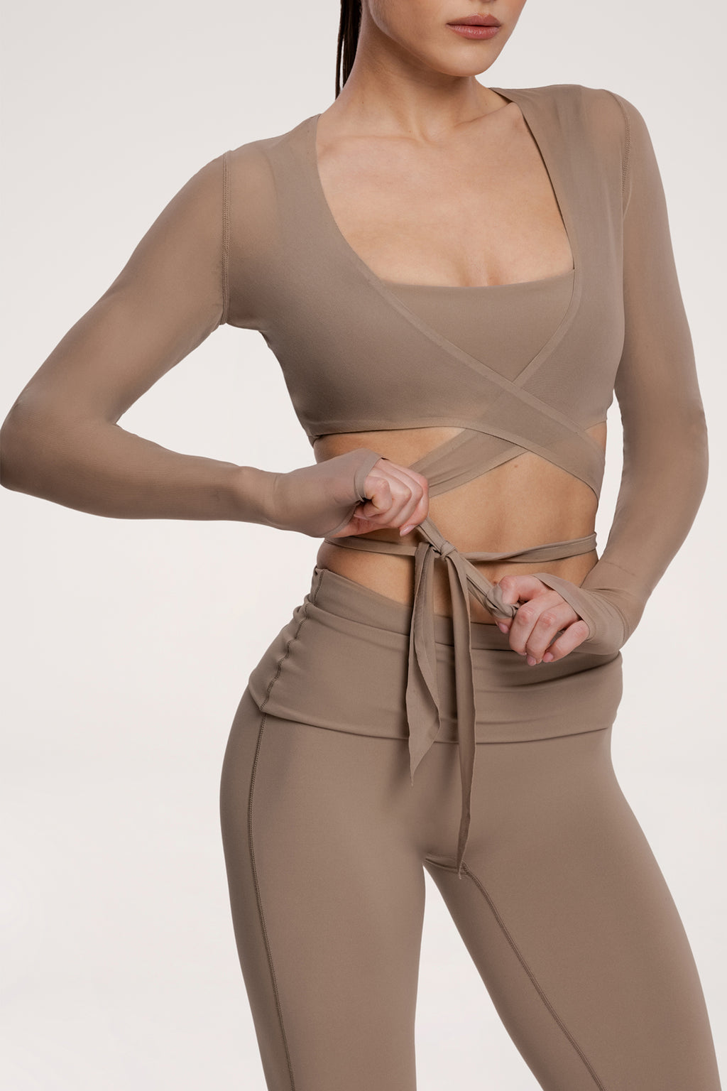 Vezani bolero pilates era warm beige