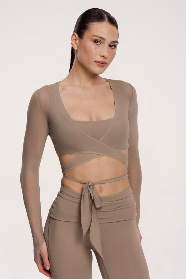 Vezani bolero pilates era warm beige