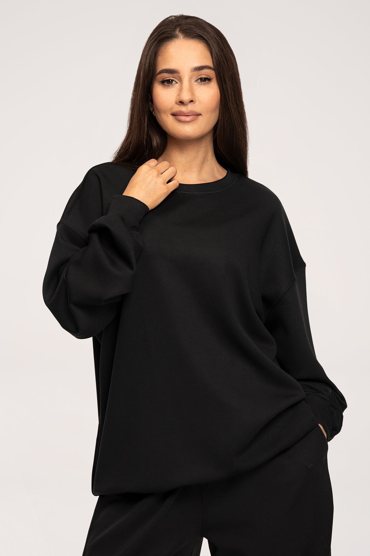 Oversize majica UN1FORM black