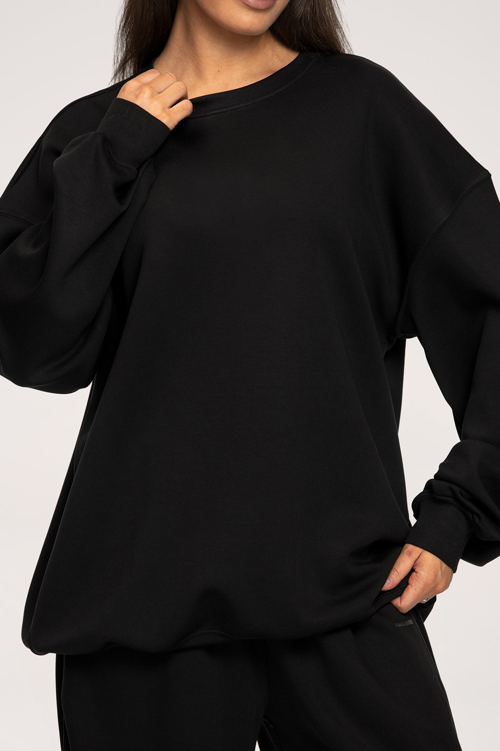 Oversize majica UN1FORM black