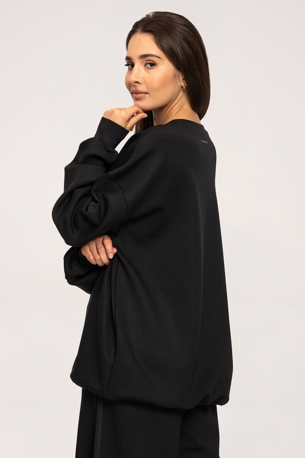 Oversize majica UN1FORM black