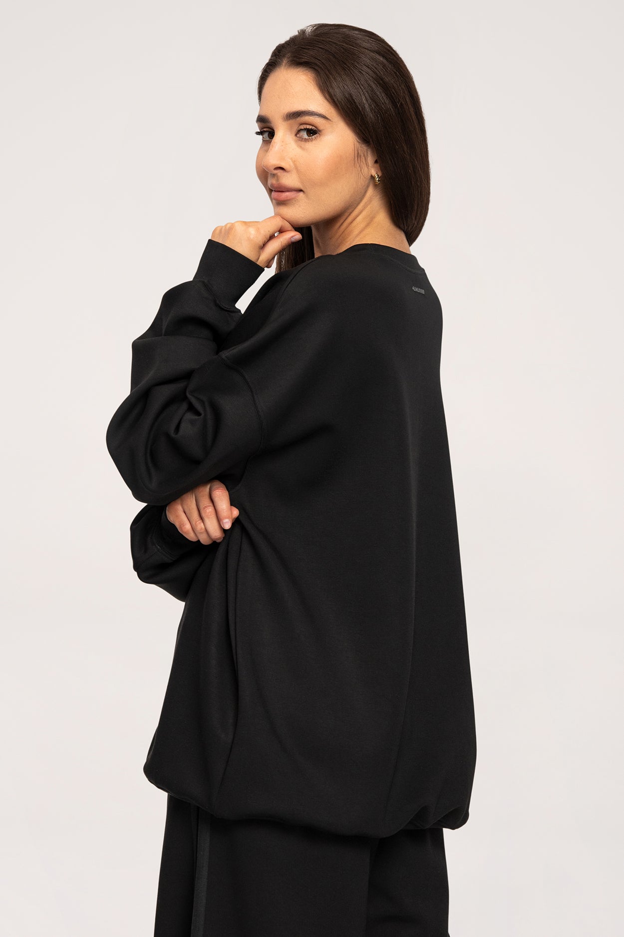 Oversize majica UN1FORM black