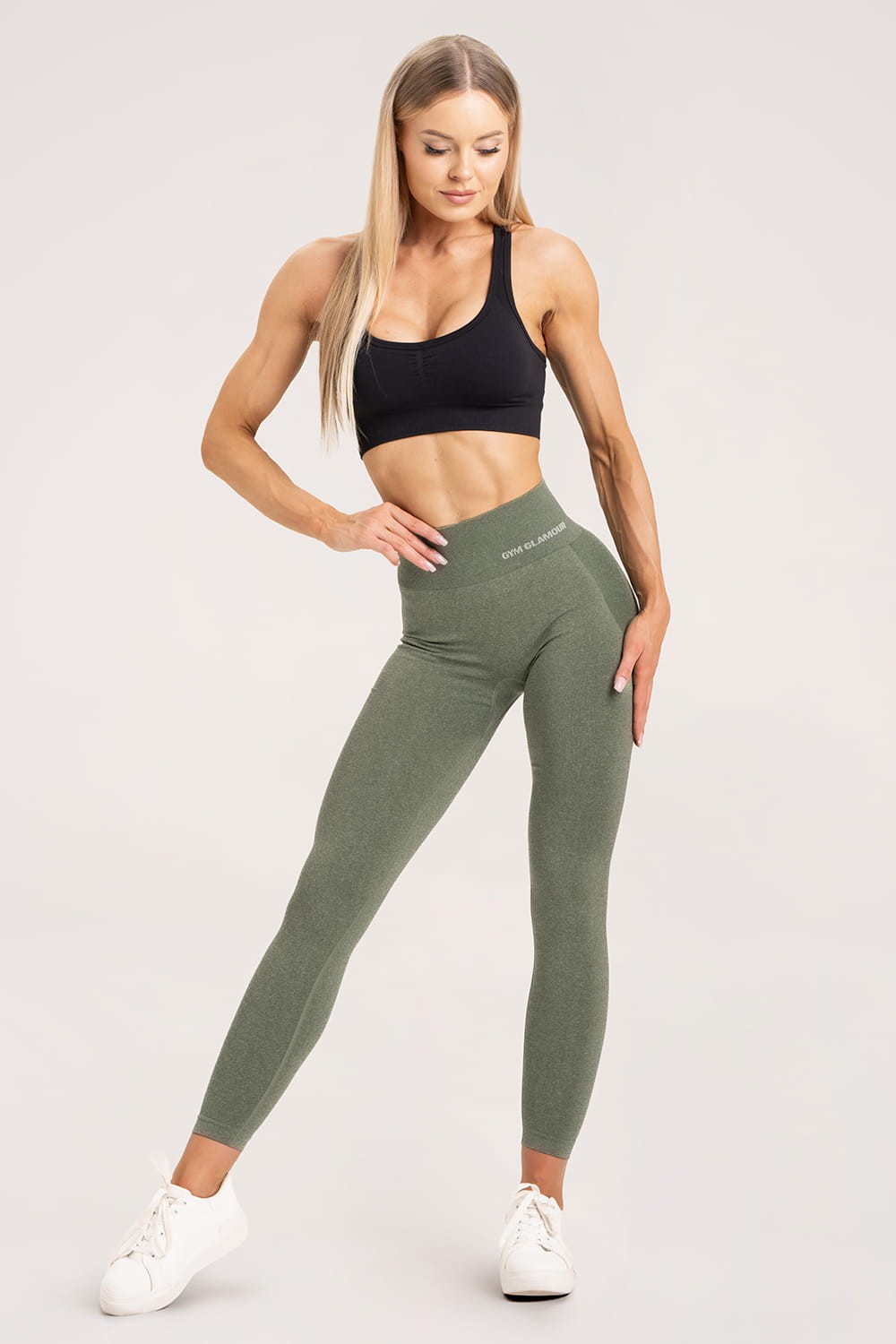 Tajice melange khaki