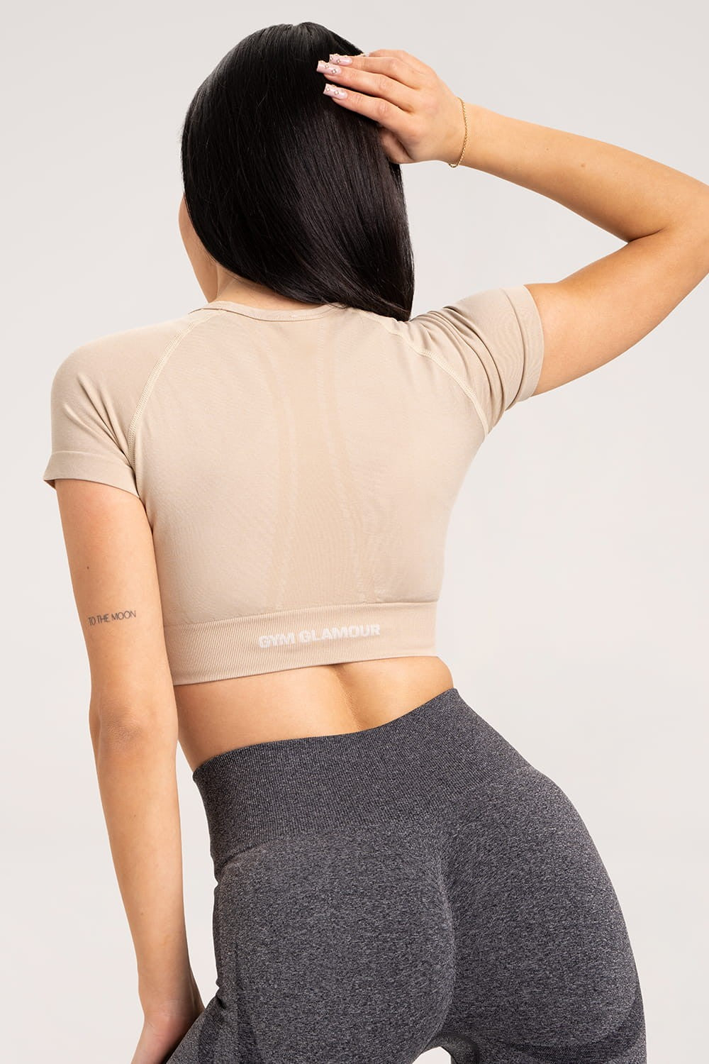 Rashguard melange beige