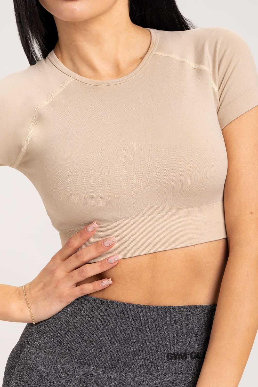 Rashguard melange beige