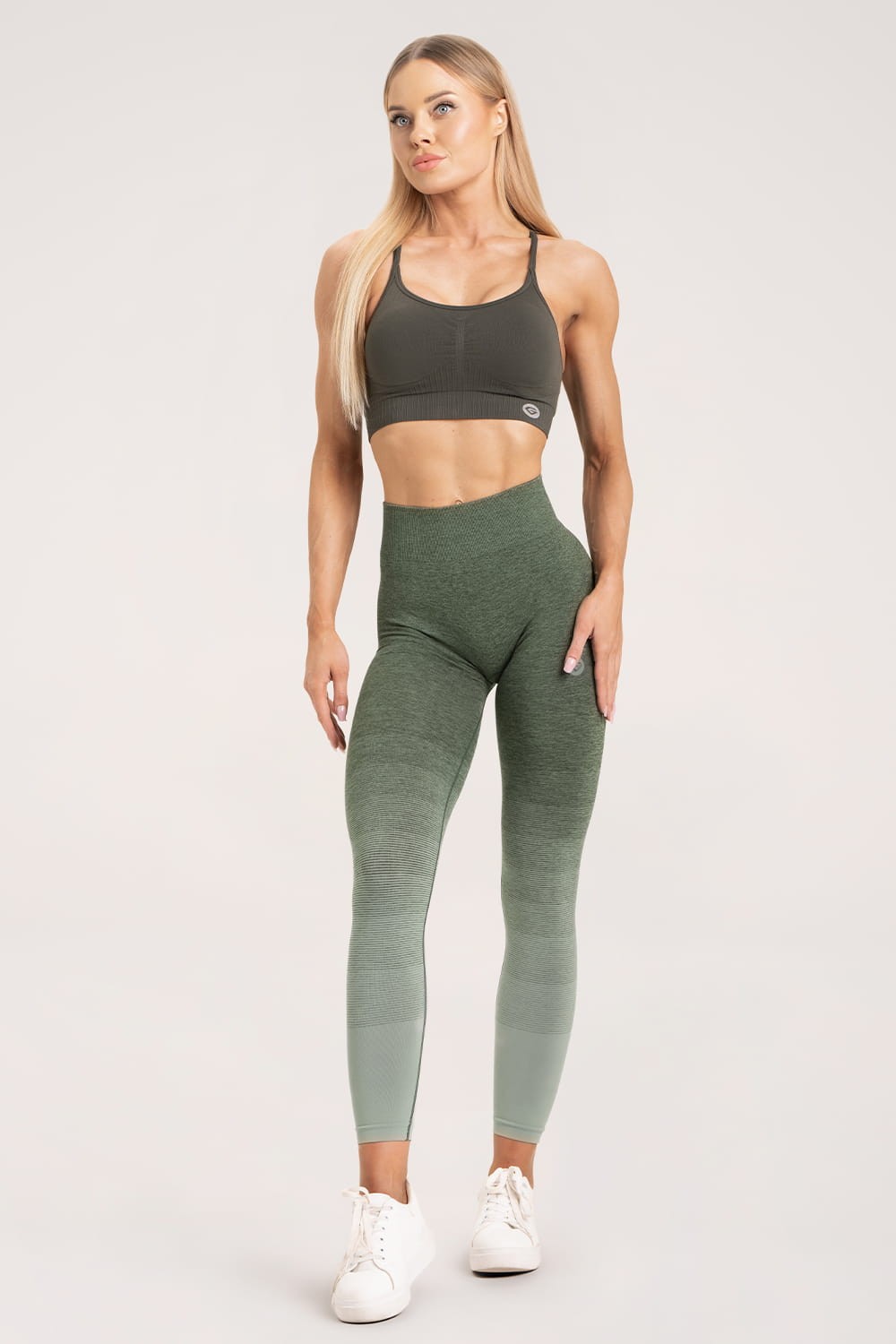 Tajice khaki ombre