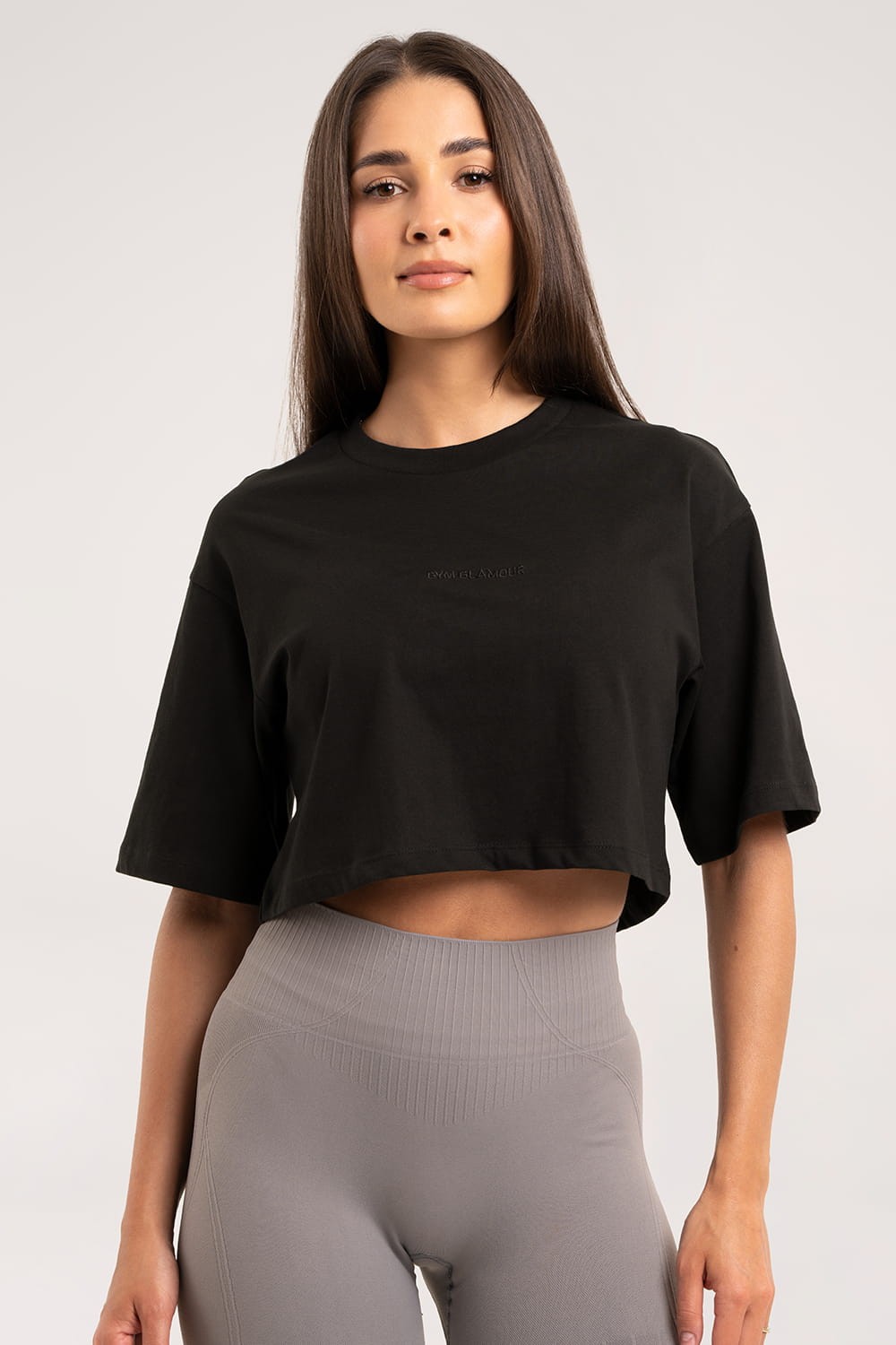 Majica crop black