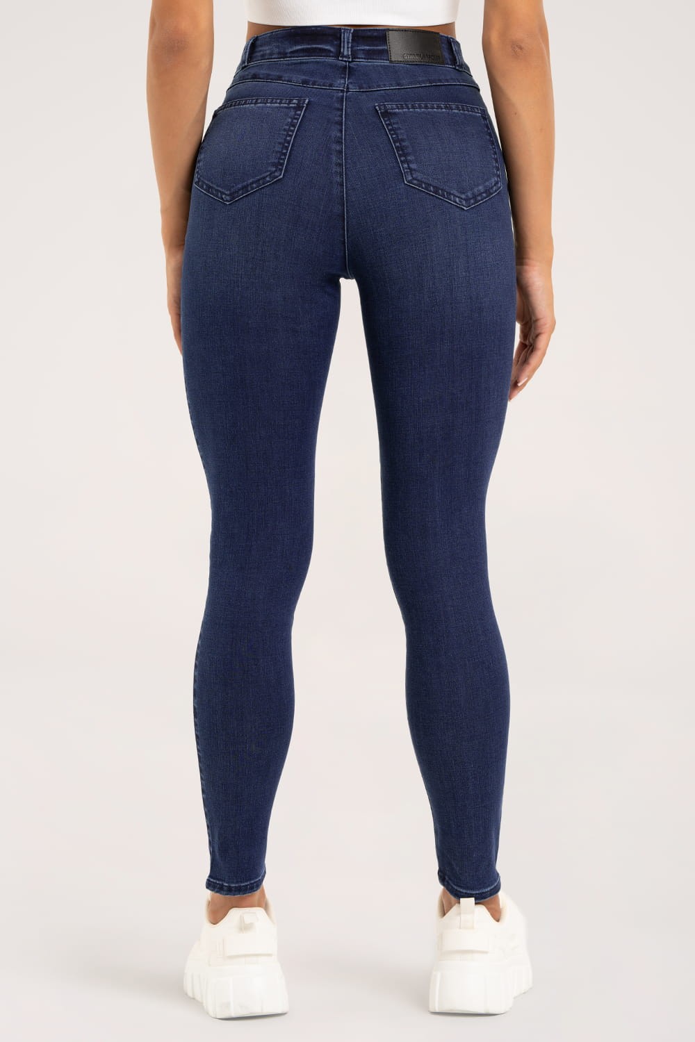 Skinny traperice navy blue