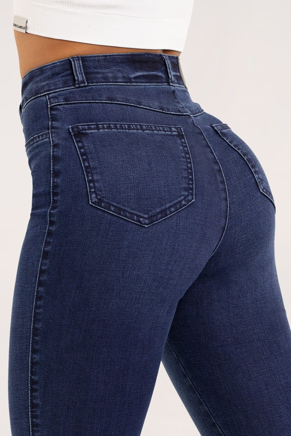 Skinny traperice navy blue