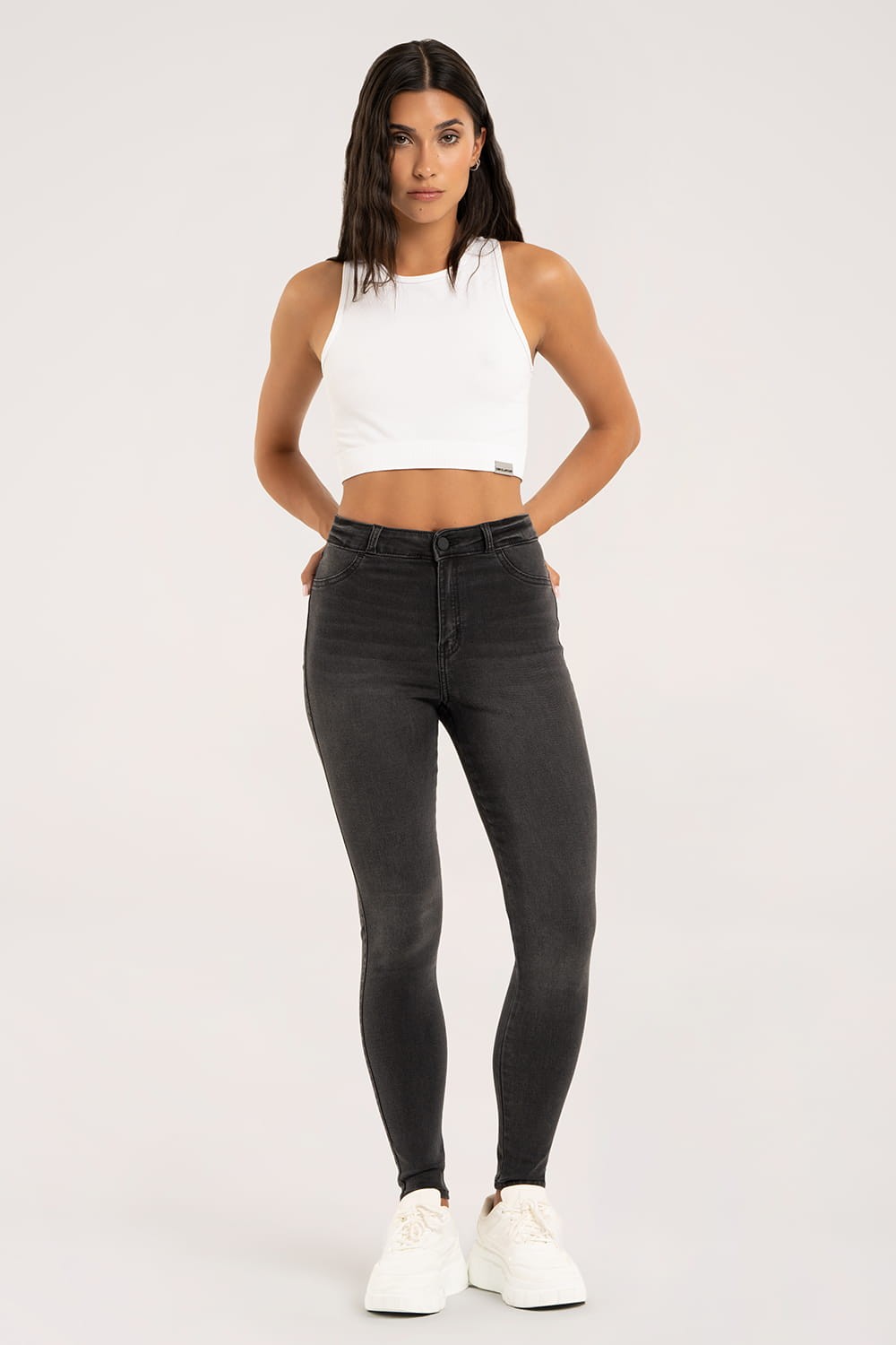 Skinny traperice black