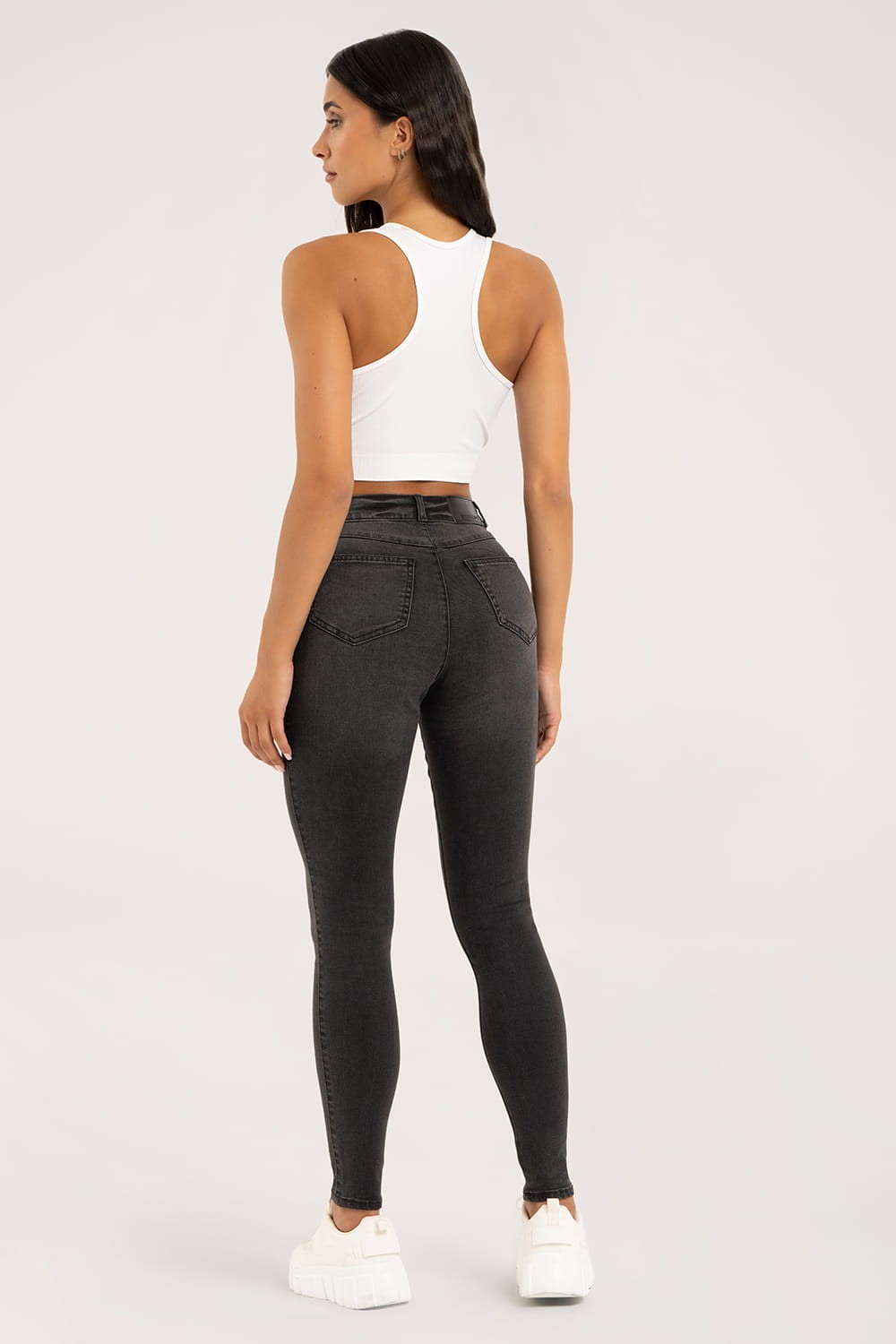 Skinny traperice black