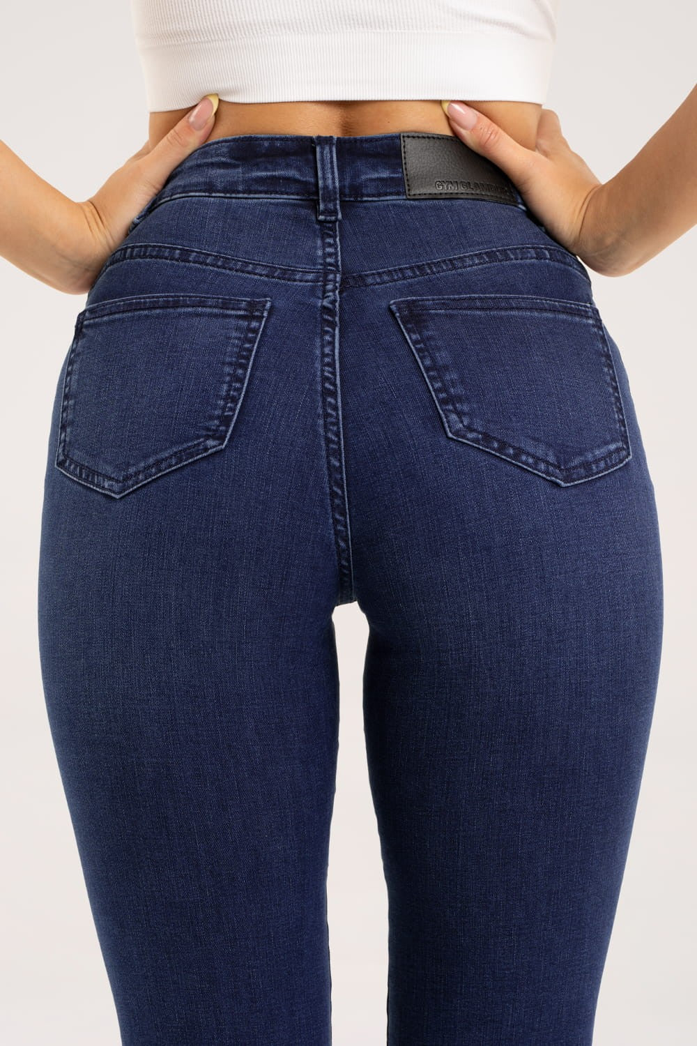 Zvonaste traperice navy blue