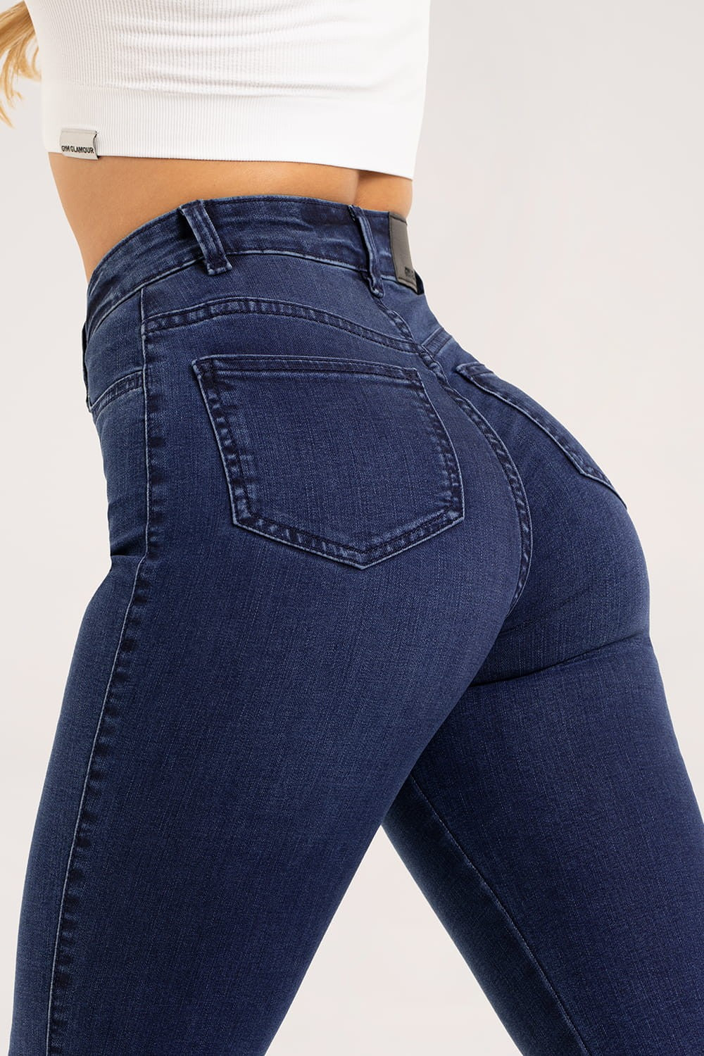 Zvonaste traperice navy blue