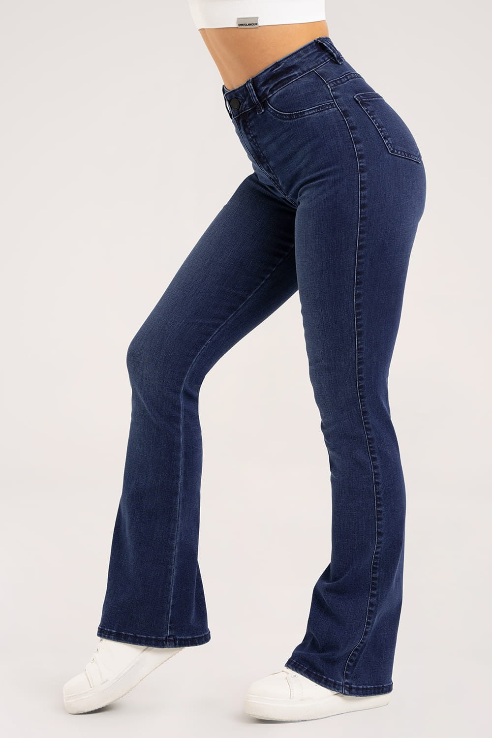 Zvonolike traperice navy blue