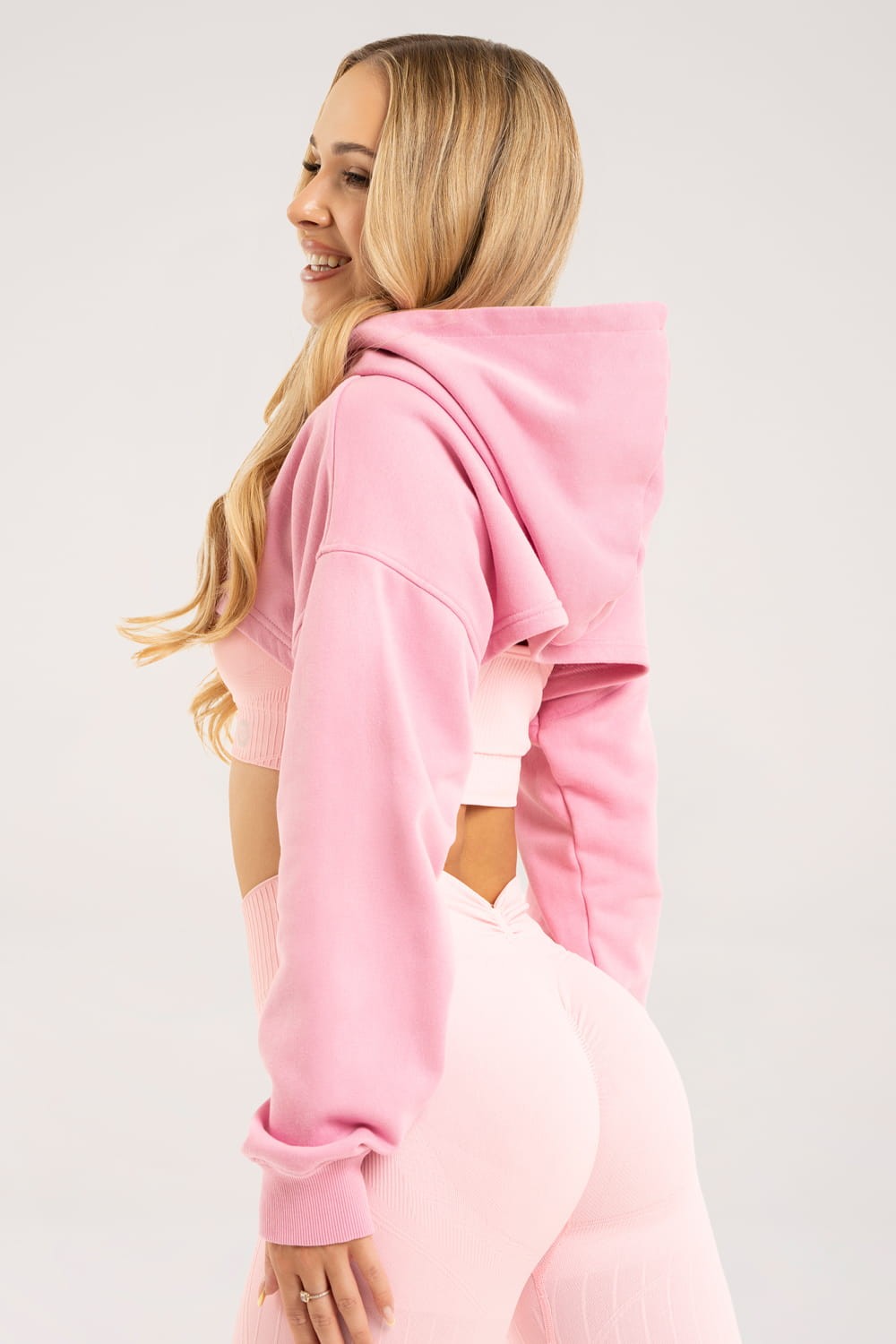Dukserica cut out pink
