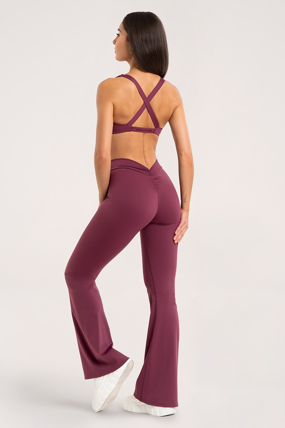 Zvonolike tajice deep glow burgundy