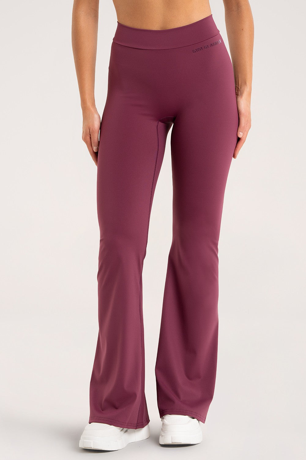 Zvonaste hlače deep glow burgundy