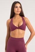 Sportski grudnjak twist glow burgundy
