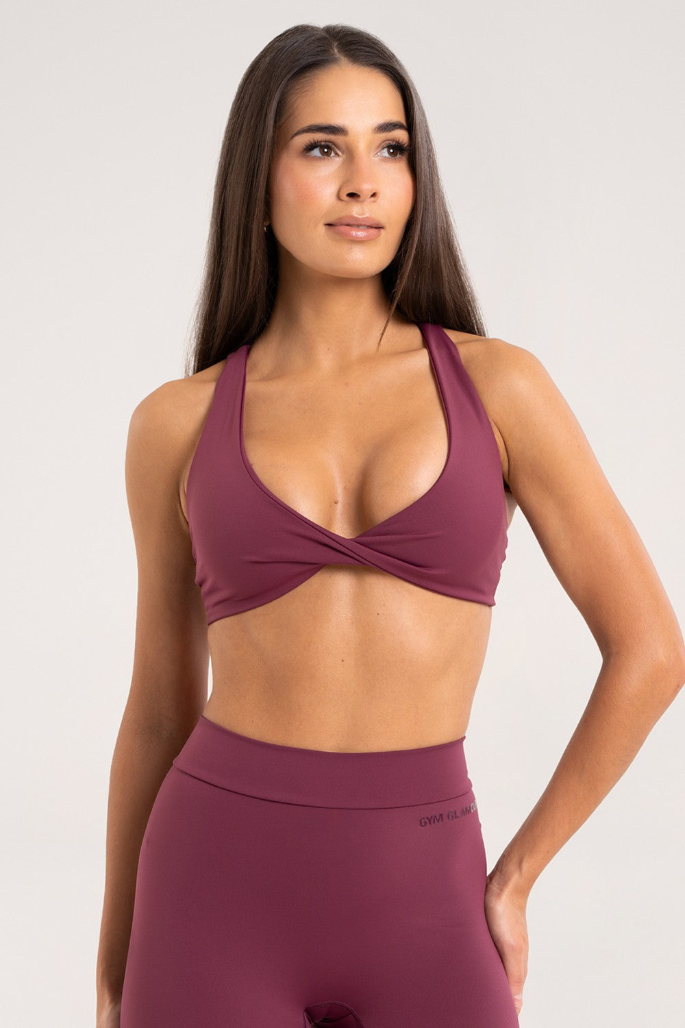 Grudnjak twist glow burgundy