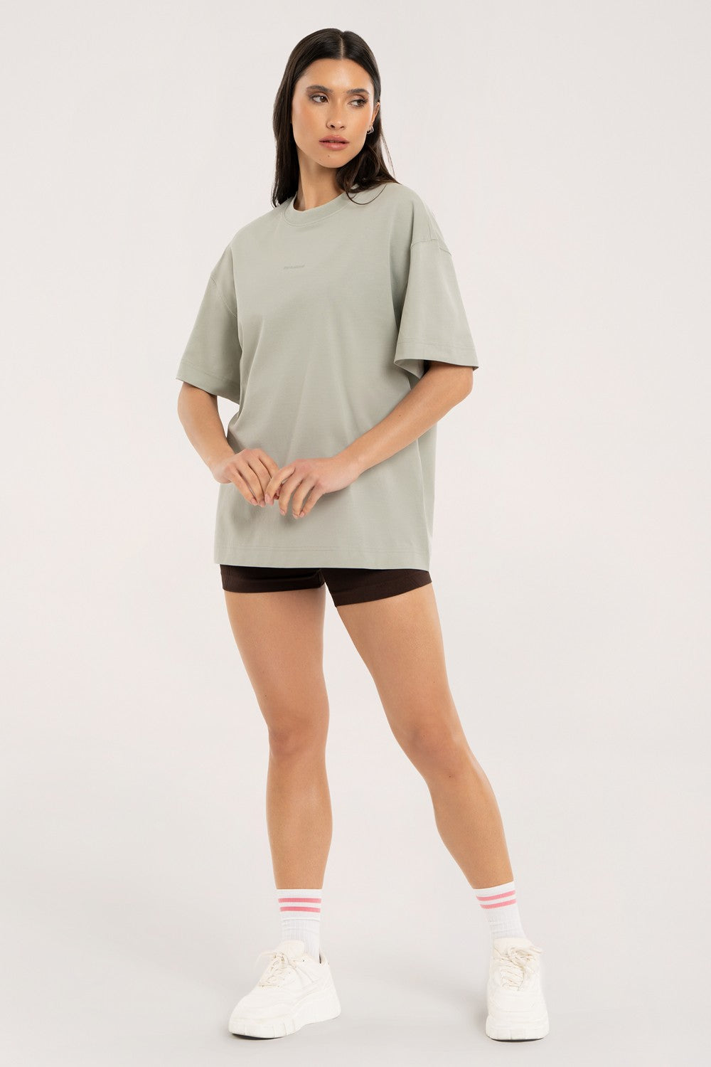 Majica oversize classic olive grey