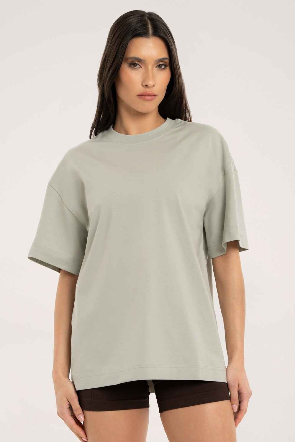 Majica oversize classic olive grey