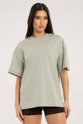 Majica oversize classic olive grey