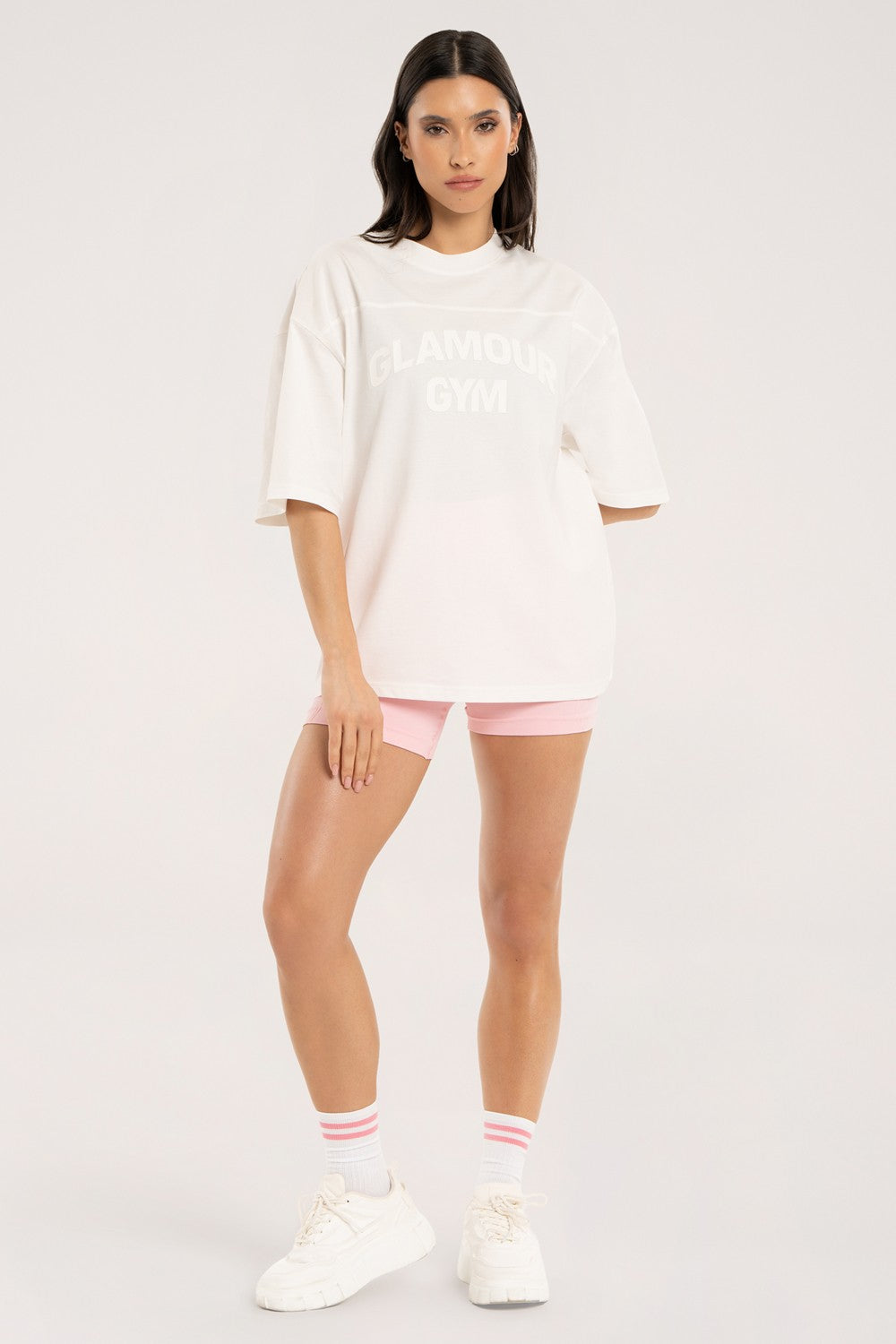 Majica oversize white