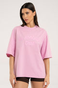 Majica oversize light pink