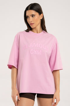 T-shirt oversize light pink
