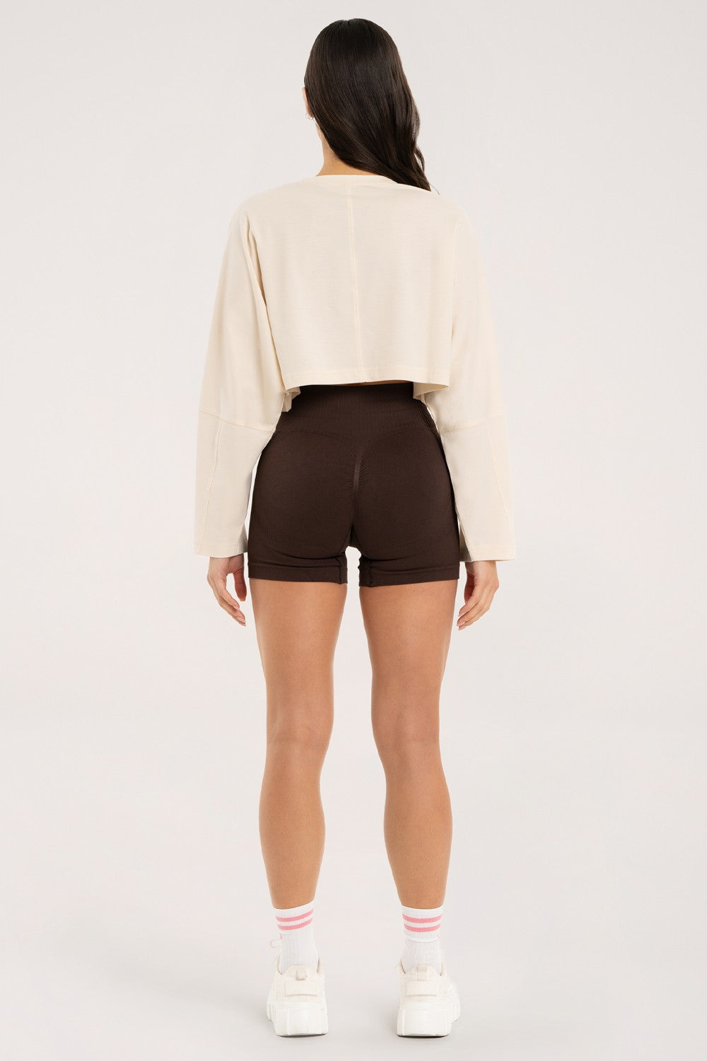 Longsleeve crop cream