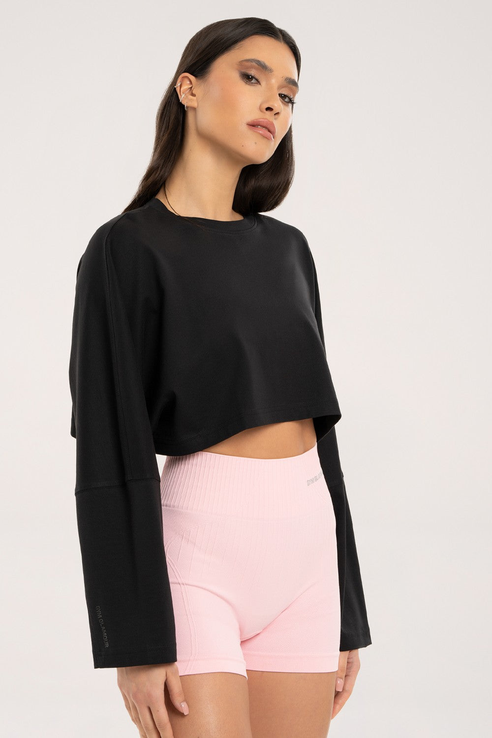 Longsleeve crop black
