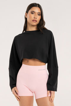 Longsleeve crop black
