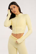 Zip majica "korzet" butter yellow
