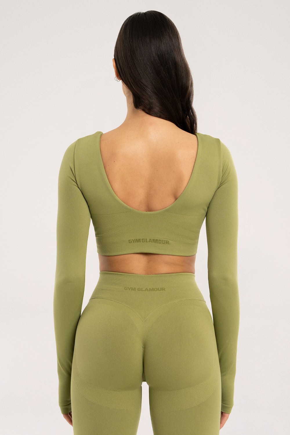 Longsleeve s otvorenim leđima matcha