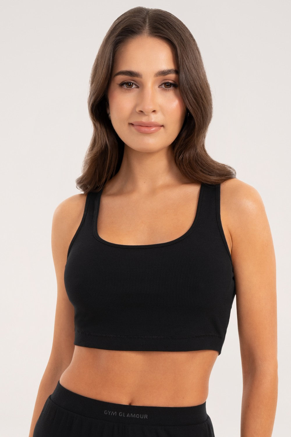 Crop top casual black