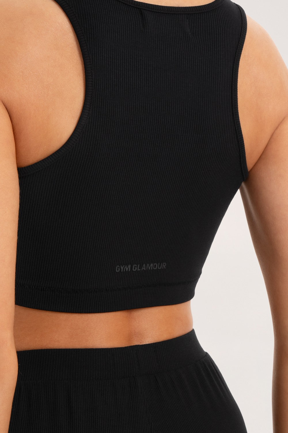 Crop top casual black