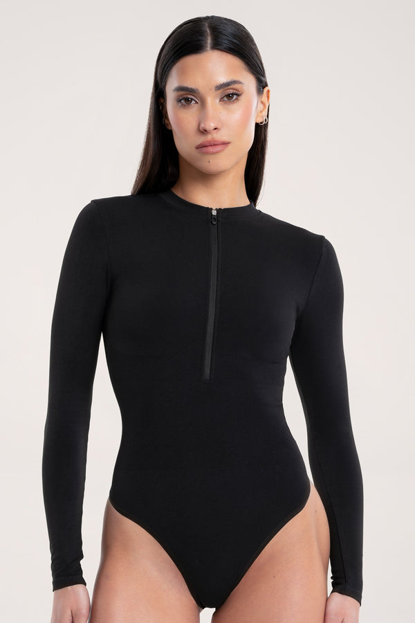 Body s dugim rukavima touch black