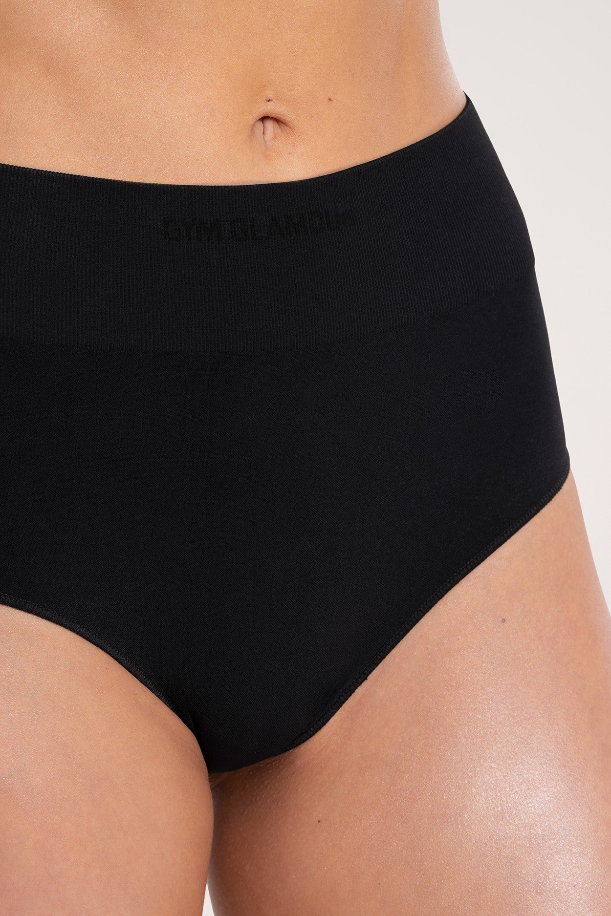 Gaćice s višim strukom touch black