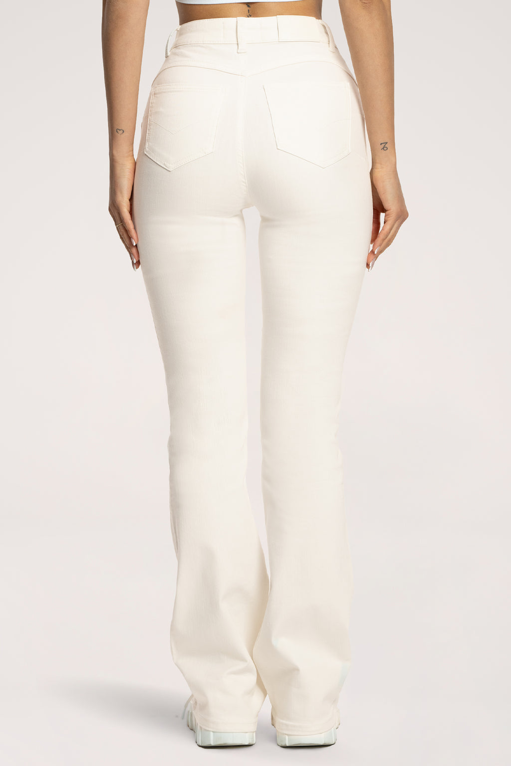 Traperice long zvona perfect slim off white