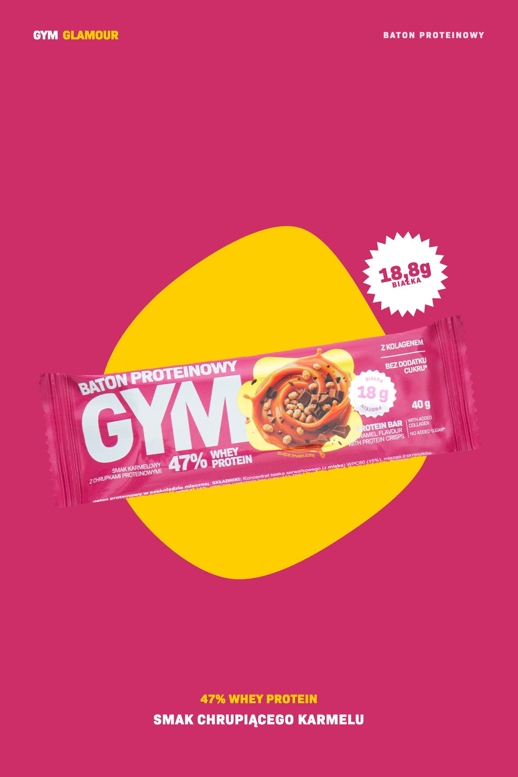 Proteinska pločica GYM – Hrskavi karamel